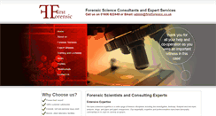 Desktop Screenshot of firstforensic.co.uk